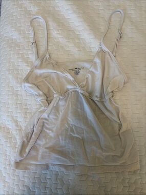 Brandy Melville White Flowy Cami Tank